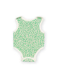 Preemie organic cotton vest Dinky Ditsy front flat view